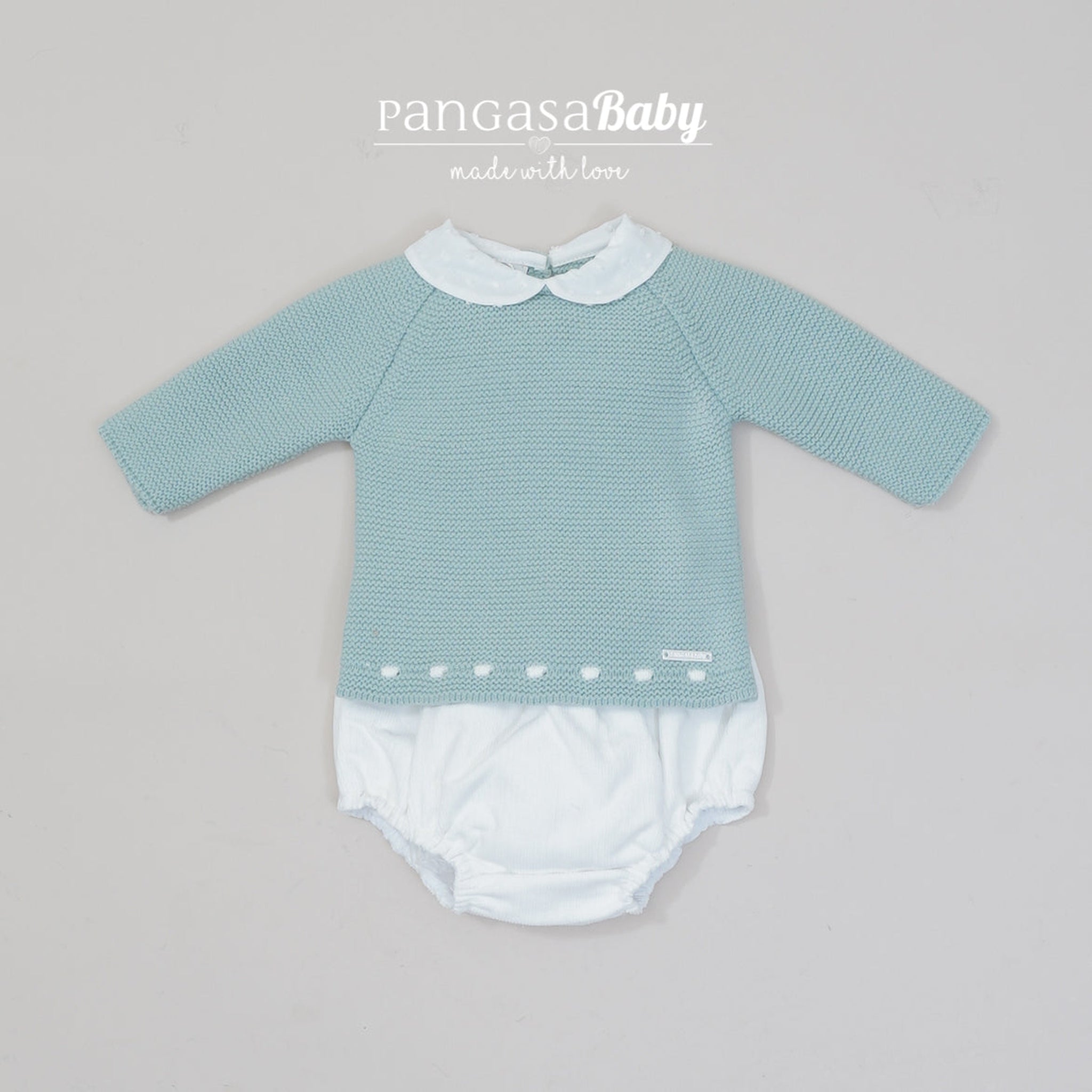 Mint Knitted Bloomer Set