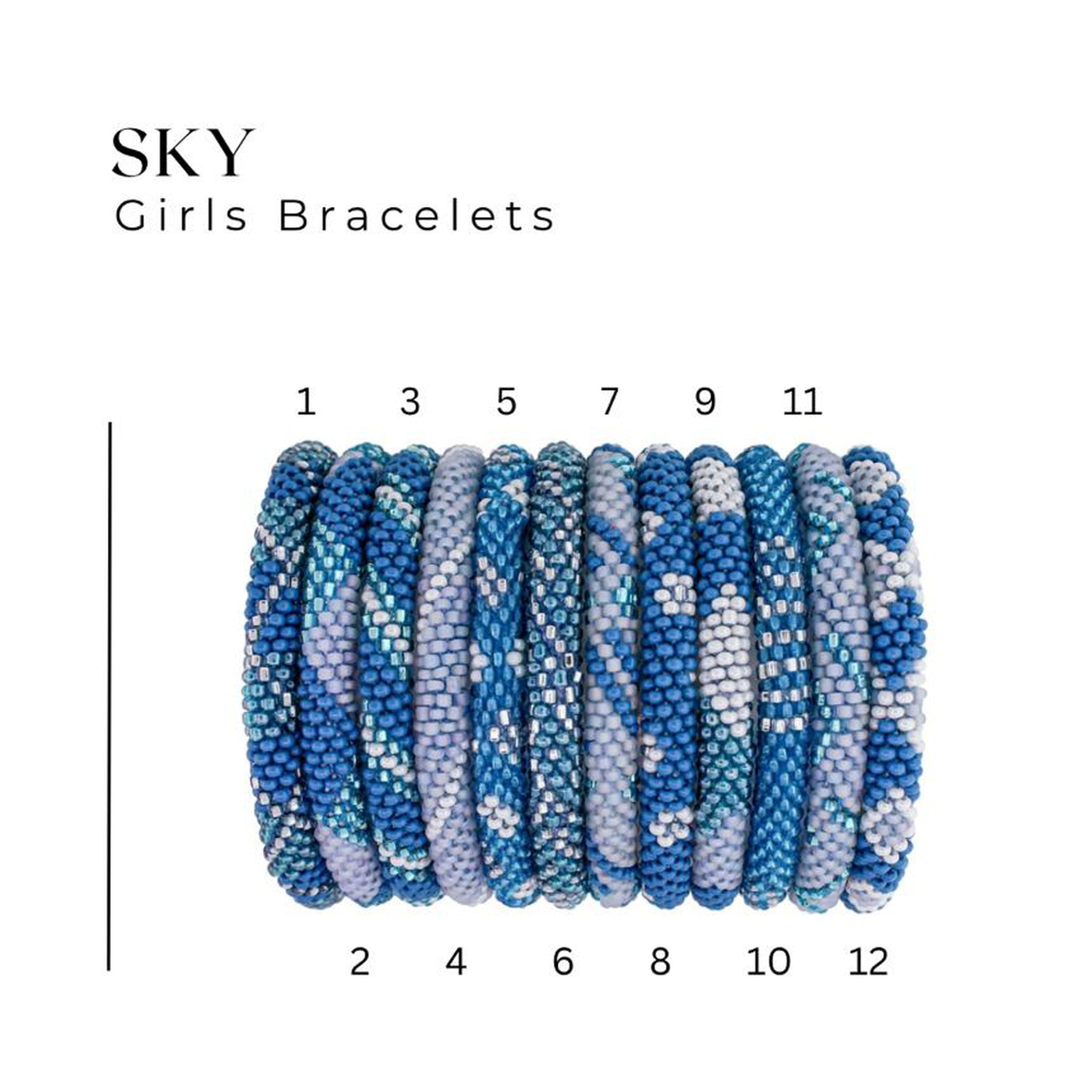 Girl Bracelets - Sky