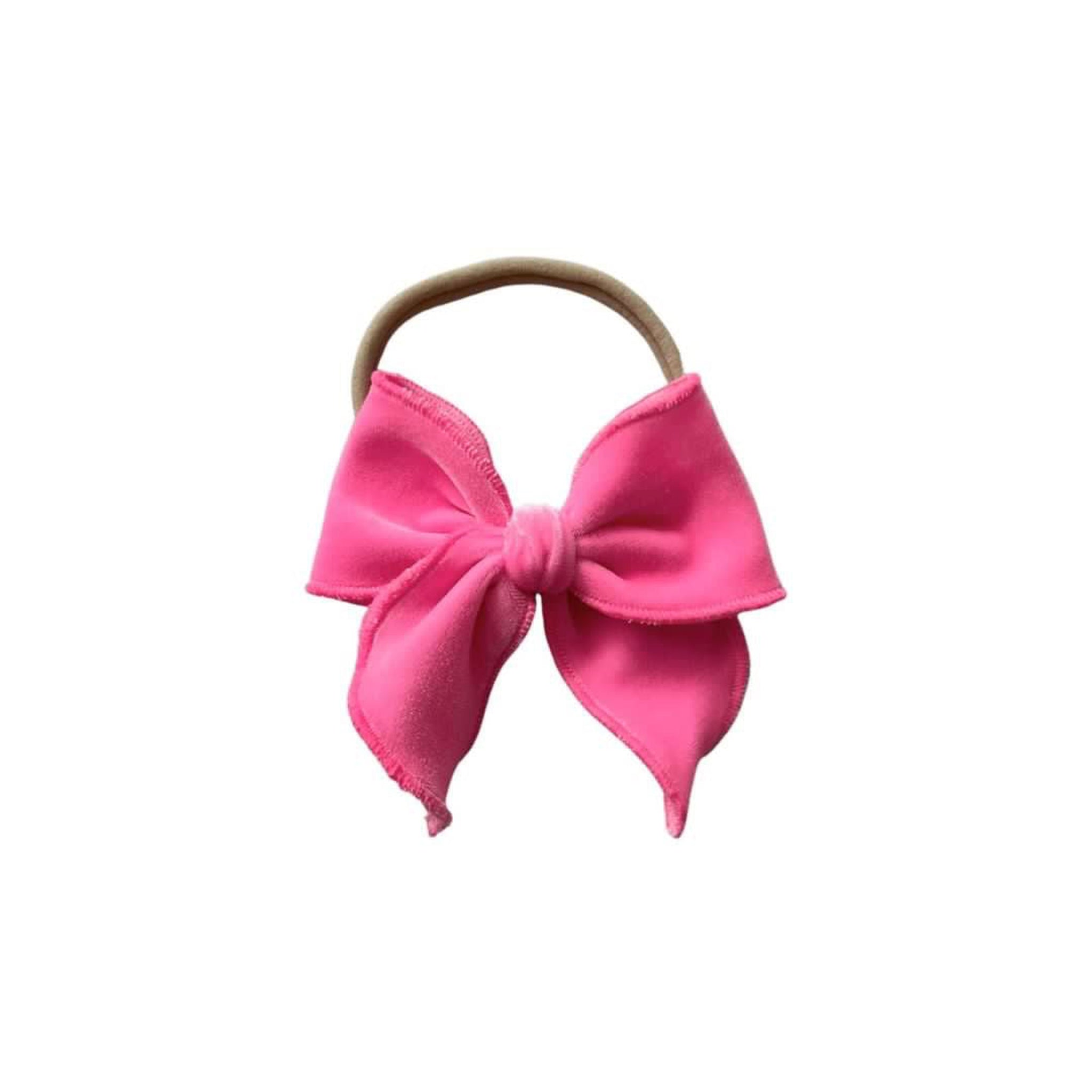 Velvet Fay Small Bow  Headband- Several Colors